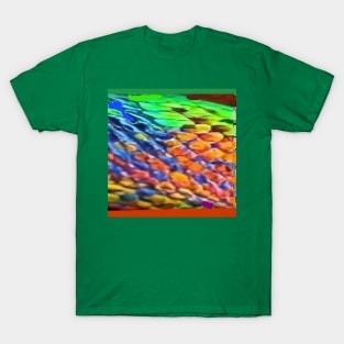 Colorful Ridges Pattern T-Shirt